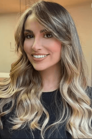 Loiro iluminado com ondas longas